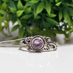 925 Sterling Silver Amethyst Ring